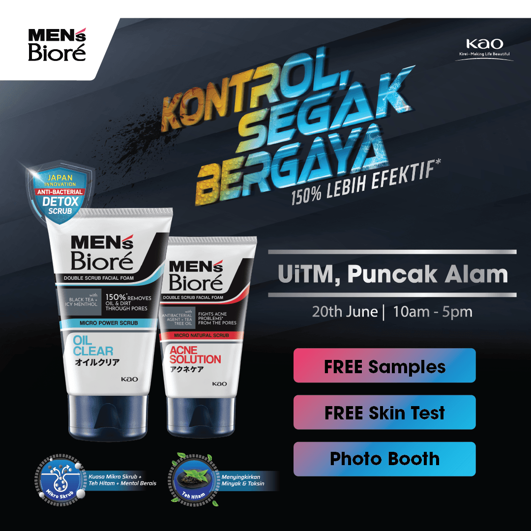 MEN’s Biore at Universiti Teknologi Mara (UITM), Puncak Alam!