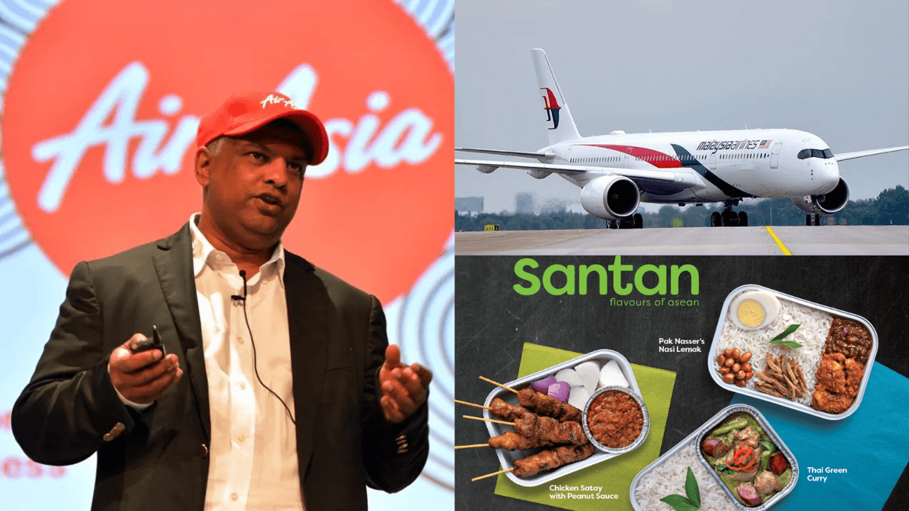 AirAsia Santan x MAS? Tony Fernandes Explores Possibility Of Santan Partnership For In-Flight Meals